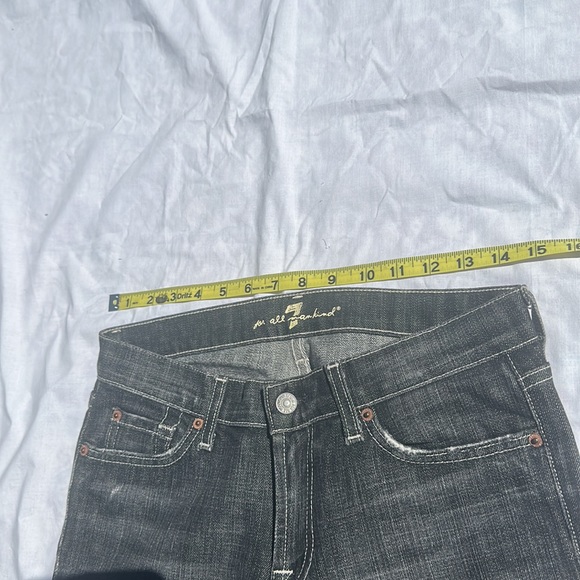Seven for all mankind Bootcut QC black denim cut#711575 Size 27 - Picture 12 of 15